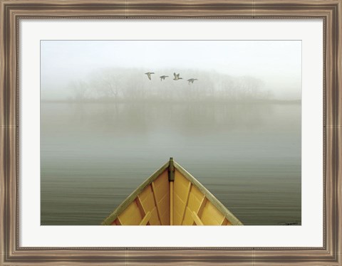 Framed Alone in the Mist 3 Print