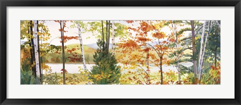 Framed Autumn Lake III Print