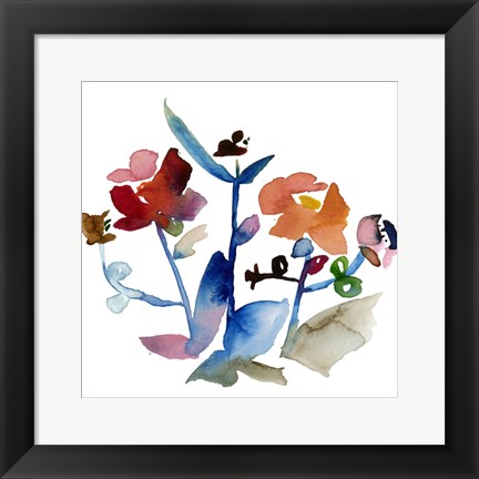 Framed Nouveau Boheme No. 1 - Japanese Garden Series Print