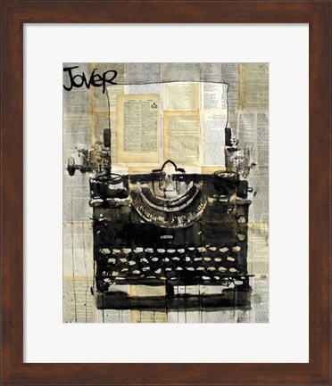 Framed Typewriter Print