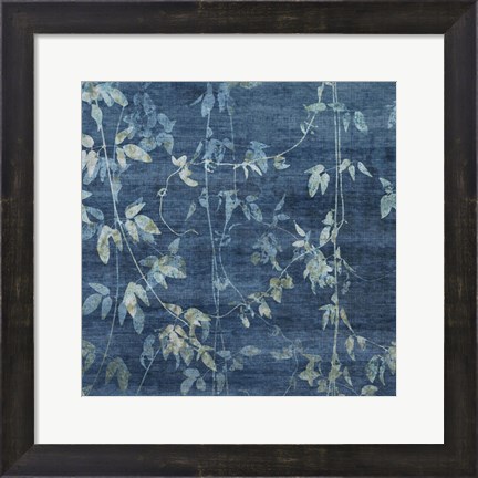 Framed Denim Branches II Print