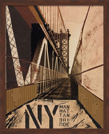 Framed Manhattan Bridge Print