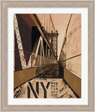 Framed Manhattan Bridge Print