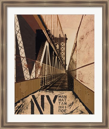 Framed Manhattan Bridge Print