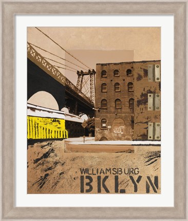 Framed Williamsburg, Brooklyn Print