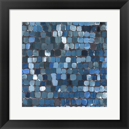 Framed Cobalt Cobbles Print