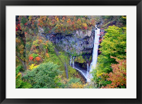 Framed Kegon waterfall of Nikko, Japan Print