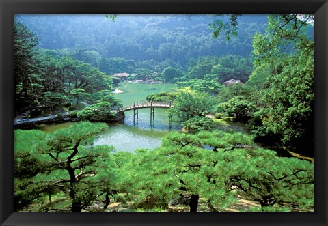 Framed Ritsurin Park, Takamatsu, Shikoku, Japan Print