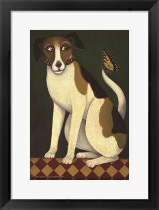 Framed Temptation II (Dog) Print