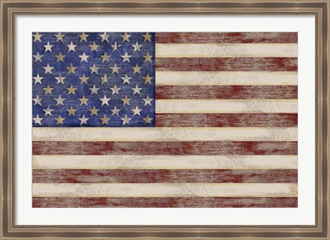 Framed U.S. Flag Print