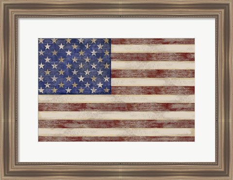 Framed U.S. Flag Print