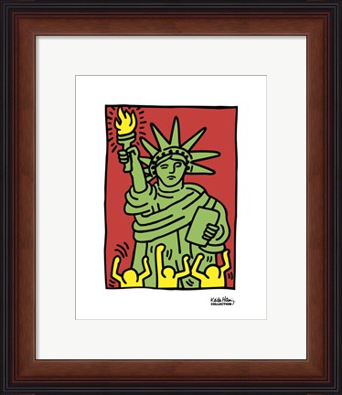 Framed Statue of Liberty, 1986 Print