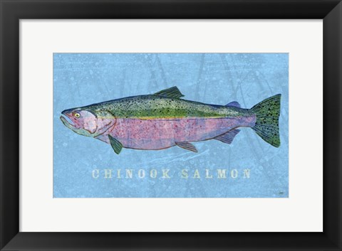 Framed Chinook Salmon Print