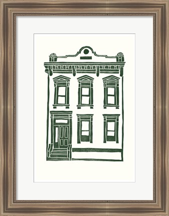 Framed Williamsburg Building 1 (Manhattan Ave. between Jackson and Withers) Print