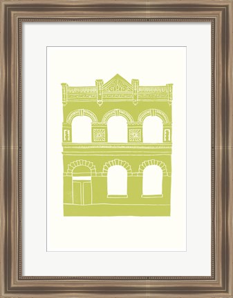 Framed Williamsburg Building 6 (Lorimer below Grand Ave.) Print