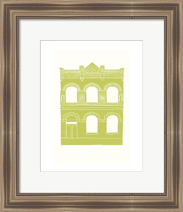 Framed Williamsburg Building 6 (Lorimer below Grand Ave.) Print