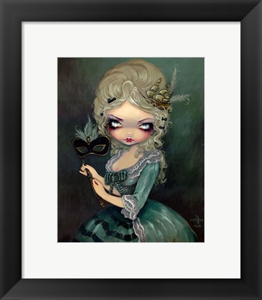 Framed Marie Masquerade Print