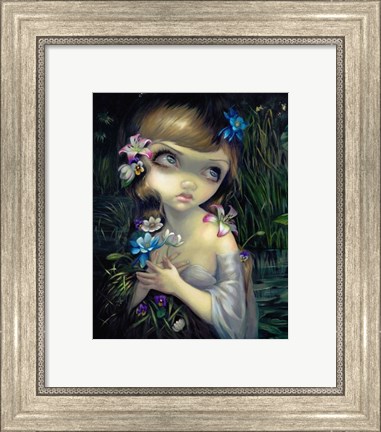 Framed Portrait of Ophelia Print