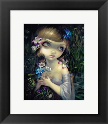 Framed Portrait of Ophelia Print