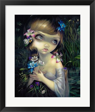 Framed Portrait of Ophelia Print