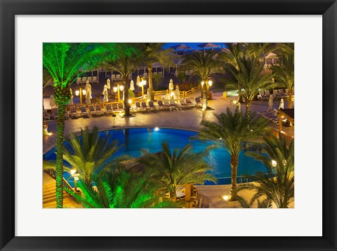 Framed Jordan, Aqaba, Hotel swimming pool, resort Print