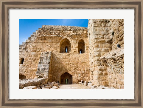 Framed Muslim military fort of Ajloun, Jordan Print