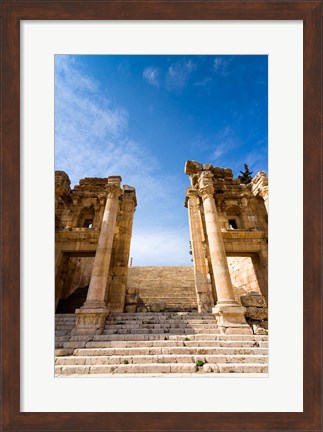 Framed Propilaeum of the Temple of Artemis, Jerash, Gerasa, Jordan Print