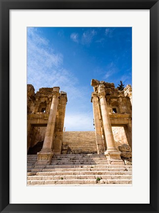 Framed Propilaeum of the Temple of Artemis, Jerash, Gerasa, Jordan Print