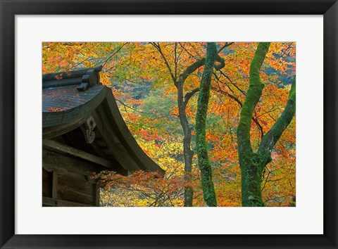 Framed Kibune Shrine, Kyoto, Japan Print