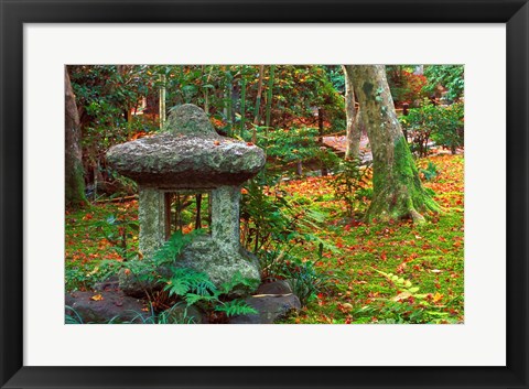 Framed Giohji Temple, Kyoto, Japan Print