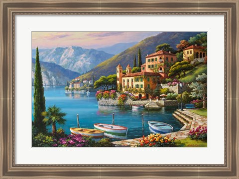 Framed Villa Bella Vista Print