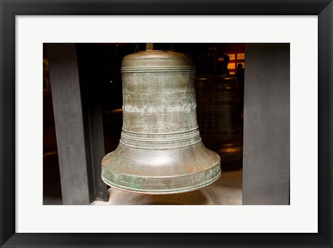 Framed China, Macau Museum of Macau Bronze bell cast Print