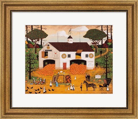 Framed Owl Nest Farm Print