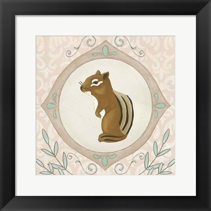 Framed Forest Cameo II Print