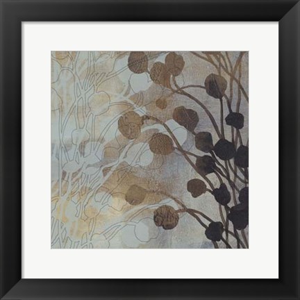 Framed Spa Blue &amp; Gold II Print