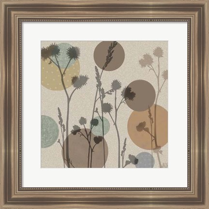 Framed Polka-Dot Wildflowers I Print