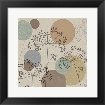 Framed Polka-Dot Wildflowers II Print