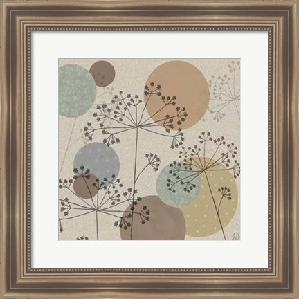 Framed Polka-Dot Wildflowers II Print