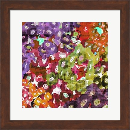 Framed Floral Barrage I Print