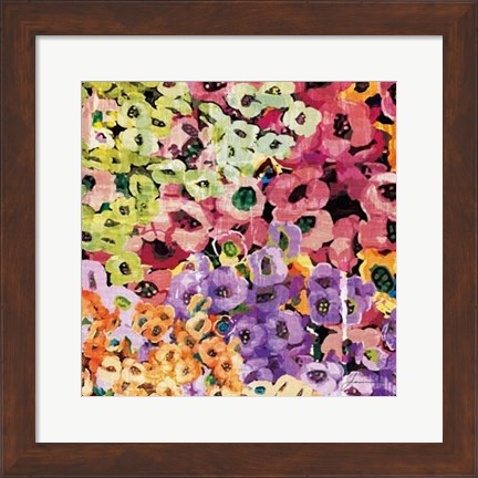 Framed Floral Barrage IV Print