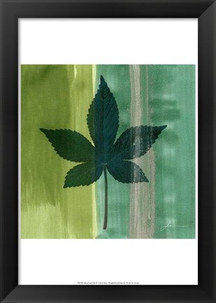 Framed Silver Leaf Tile IV Print