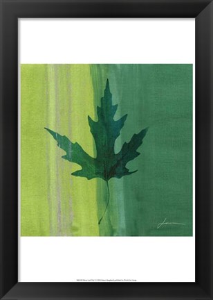 Framed Silver Leaf Tile V Print