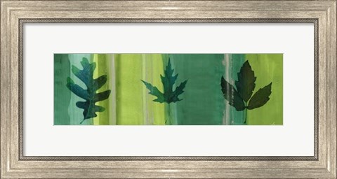 Framed Silver Leaf Panel II Print
