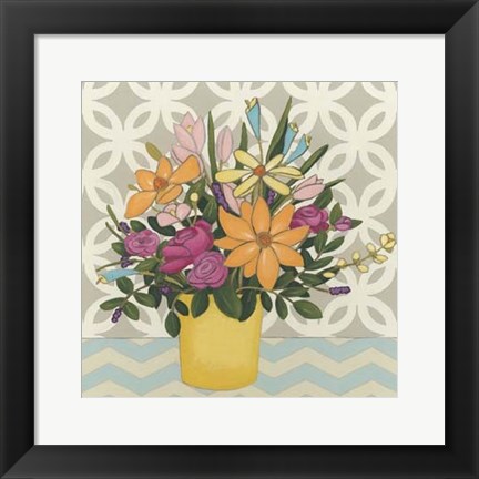 Framed Patterns &amp; Petals II Print