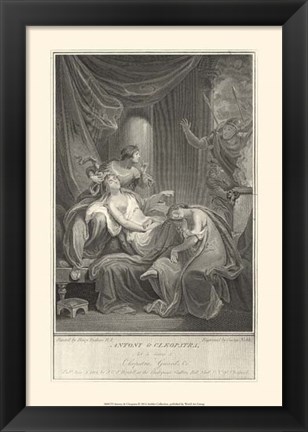 Framed Antony &amp; Cleopatra Print