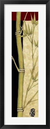 Framed Meditative Bamboo Panel III Print