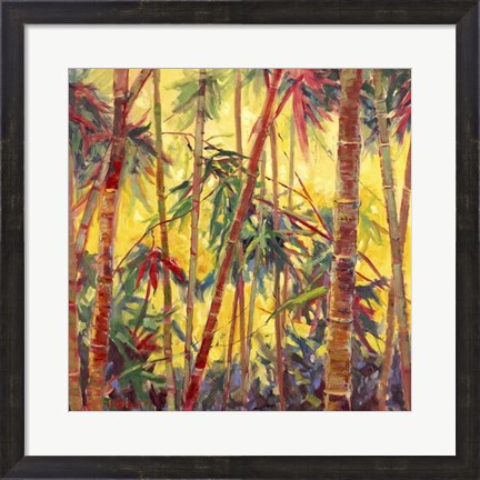 Framed Bamboo Grove II Print
