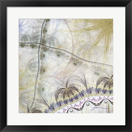 Framed Bedouin Map II Print