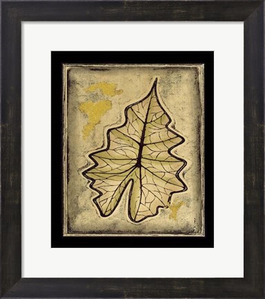 Framed Leaf Panel II Print