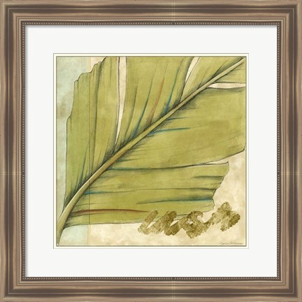 Framed Peacock Palm IV Print